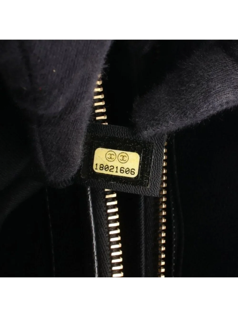 Chanel Tote Quilted Black Caviar Leather CC Logo Chain